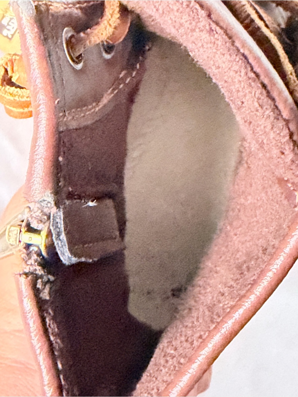 Sperry Kids Brown Leather & Black Rubber Rain Boots with Tan Laces - Picture 12 of 13